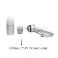 Built-in 3 LR1130 Battery Aluminum 0.5W LED Keychain Flashlight